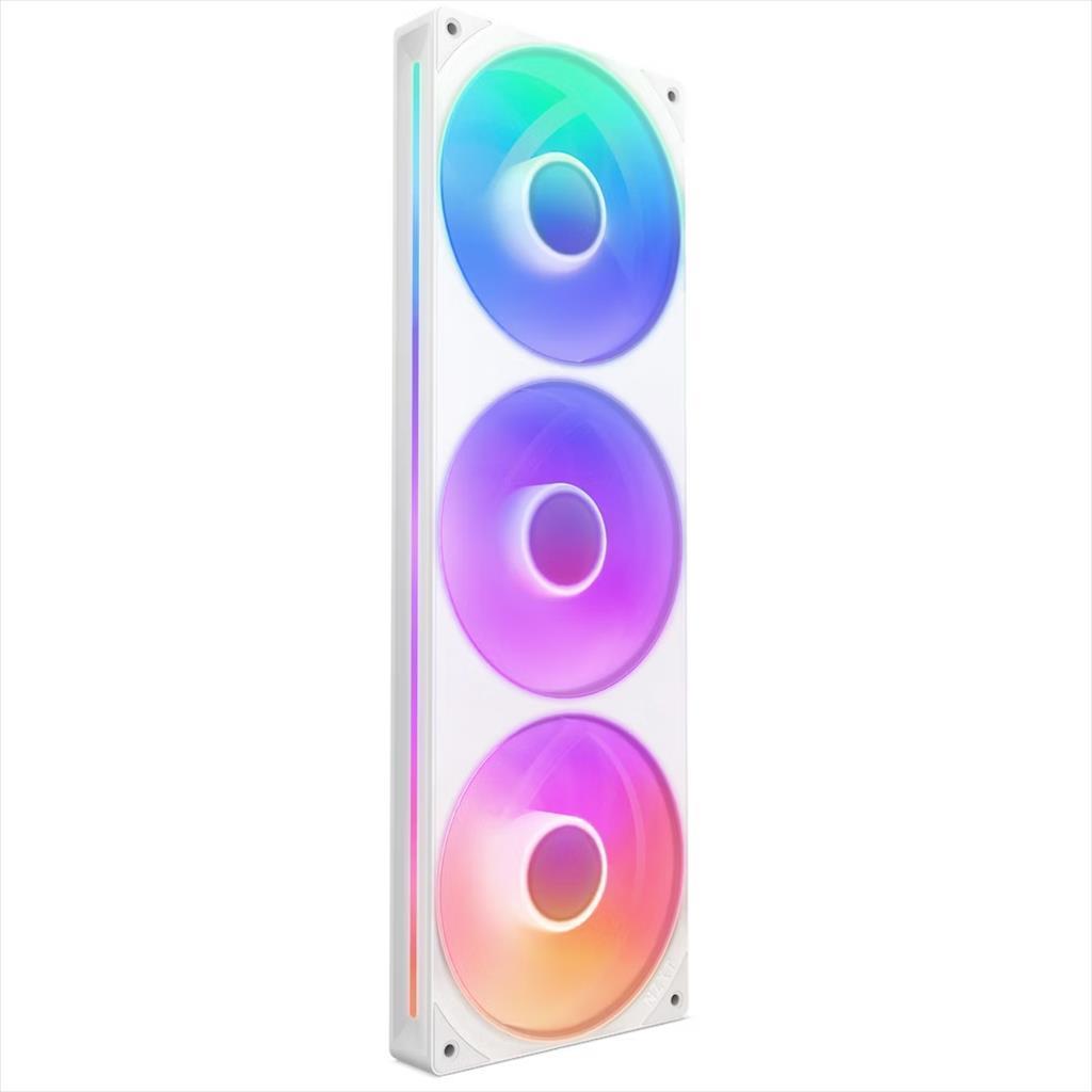 NZXT Кулер За Куќиште 360Mm F360 Single Frame Rgb Core Бело Pwm, 2.400 Rpm, Rf-U36Hf-W1