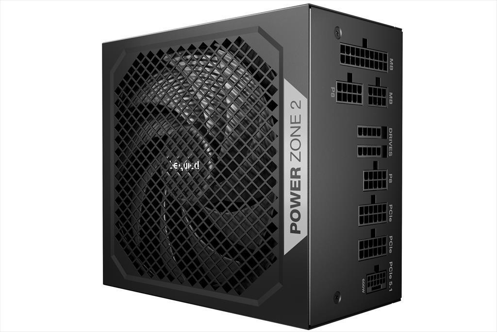 Be Quiet! Напојување 1000W Power Zone 2 80 Plus Platinum Full Modular, Со 90° Аголен 12V-2X6, Bp008Eu