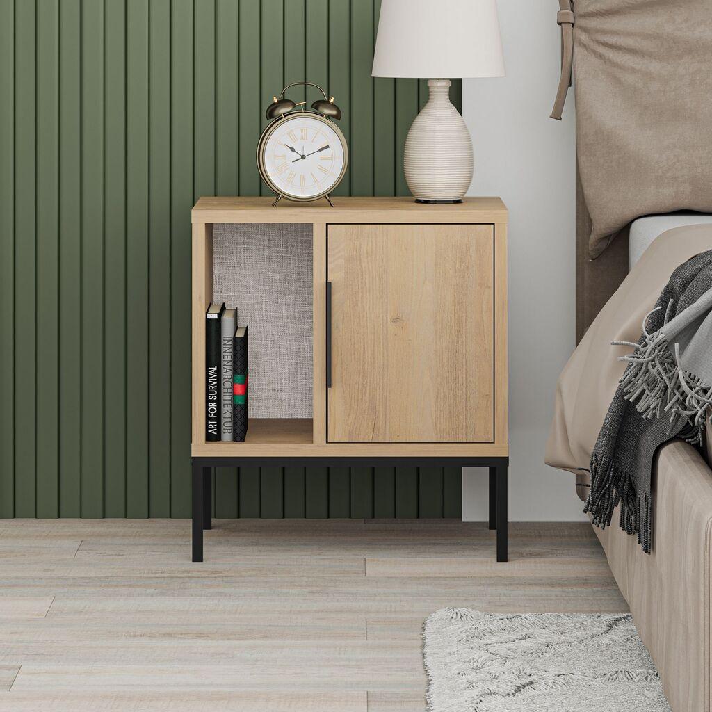 Ноќна масичка Hanah Home, 45x50x35 см, беж