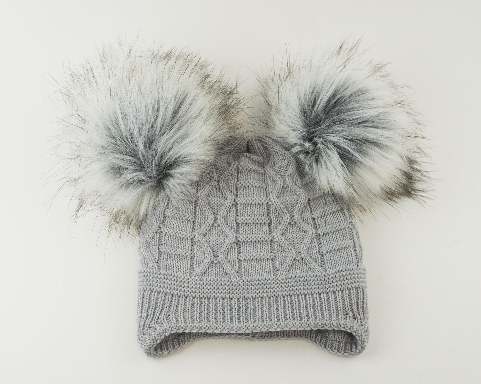 Aliap Капче Style Knit 100% мерино волна - сиво - 1-2г