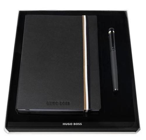 Hugo Boss Сет, Нотес А5+ Пенкало, Мина Сина М, HPHR352A, Црна