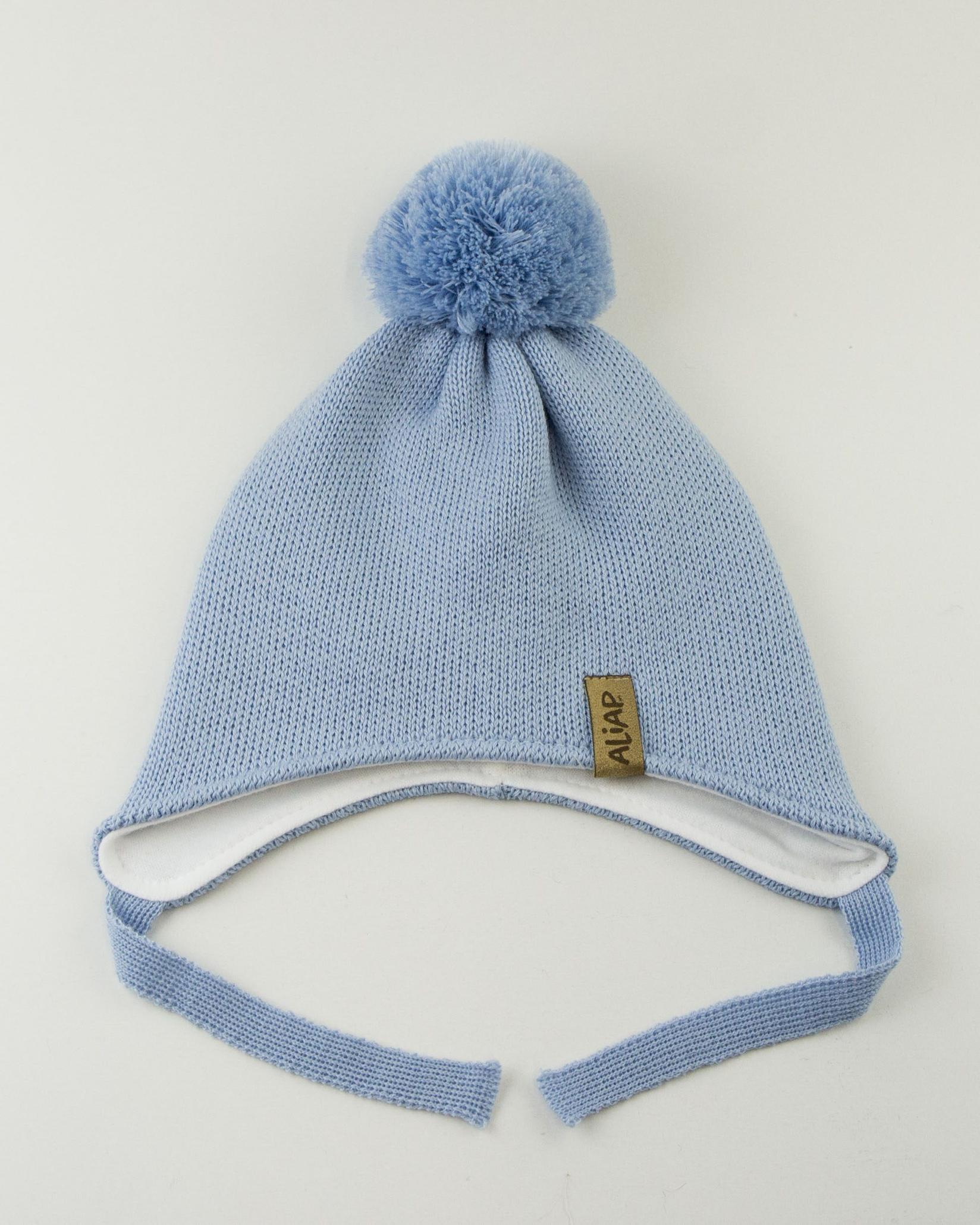 Aliap Капче Trapper 100% мерино волна - сино - 0-1г