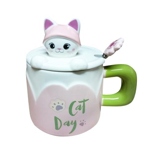 BG Office Шолја, Керамичка, Со Капак, Sweet Life, S1188