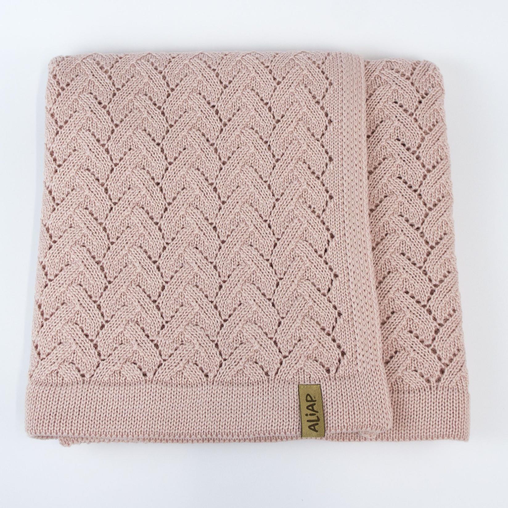 Aliap Ќебе 100% мерино волна - плетка 75/100 cm - розе
