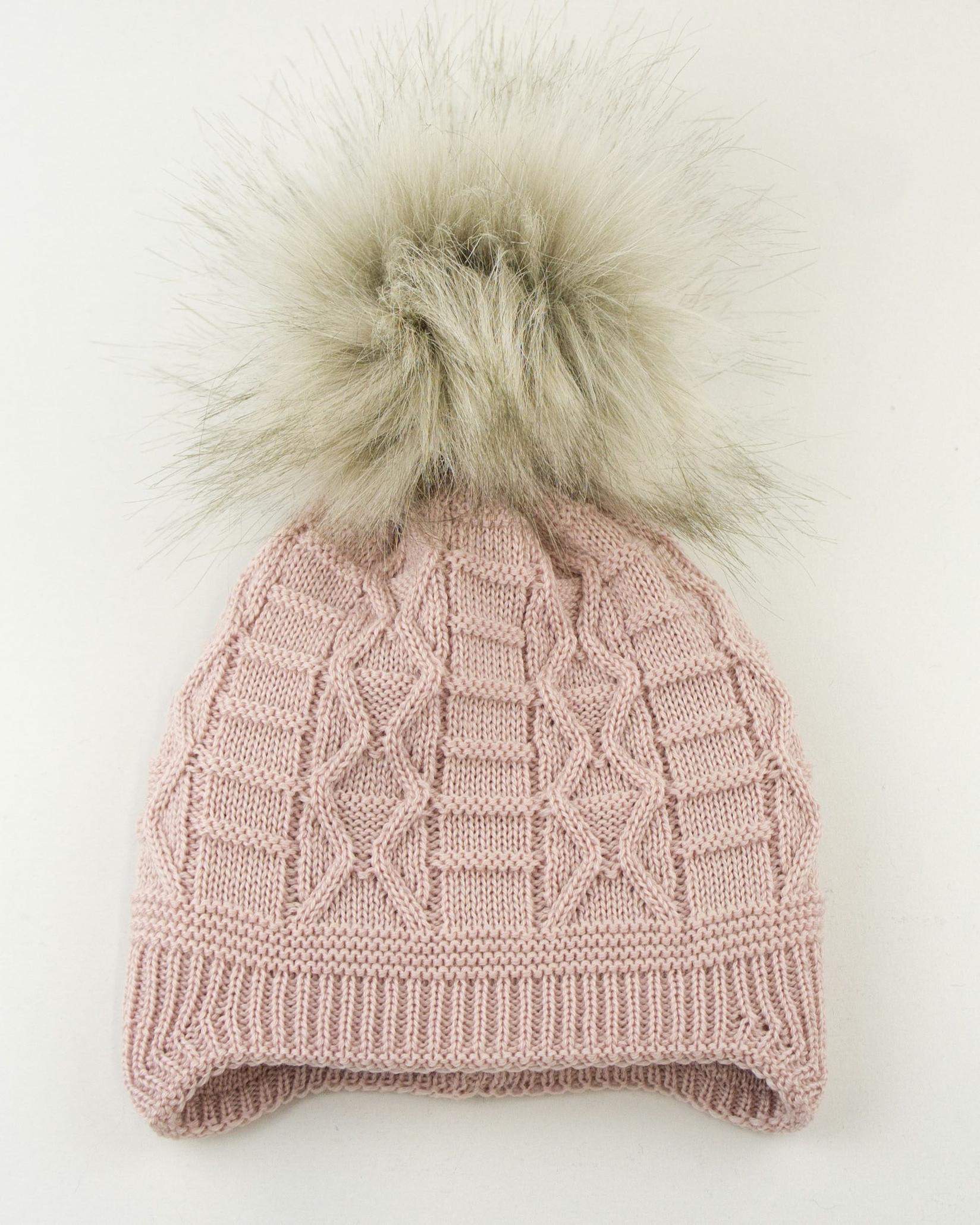 Aliap Капче Style Knit 100% мерино волна - розе - 0-1г