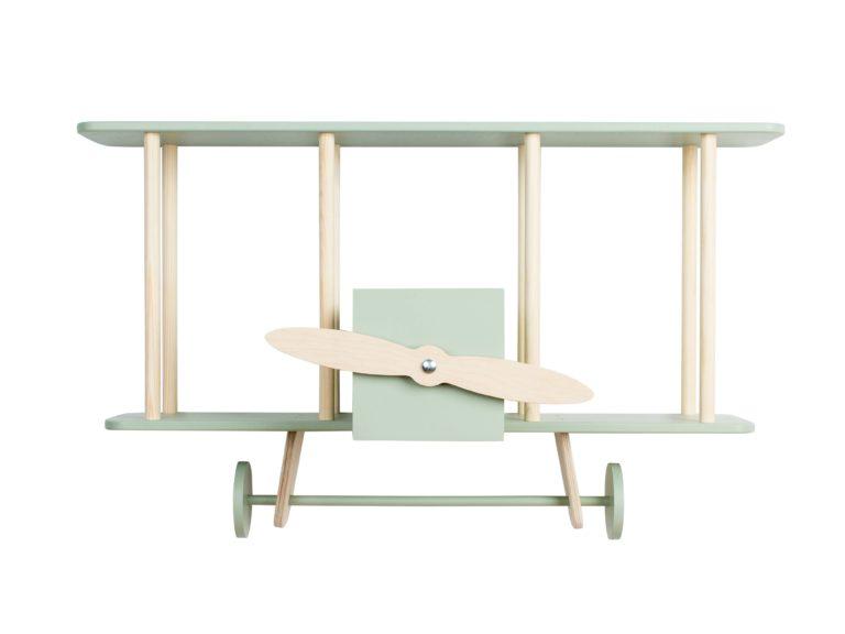 Up! Warsaw Полица ретро авион - Dashy - жалфија зелен