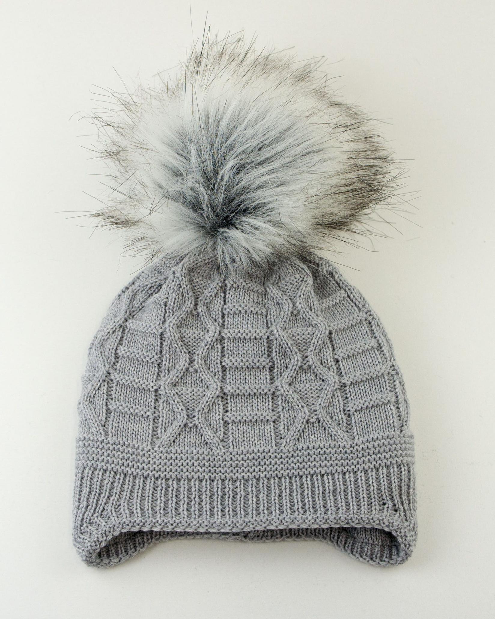 Aliap Капче Style Knit 100% мерино волна - сиво - 1-2г