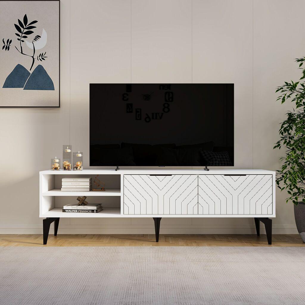 Комода за телевизор Hanah Home Regina, 160x50x29,6 см, антрацит