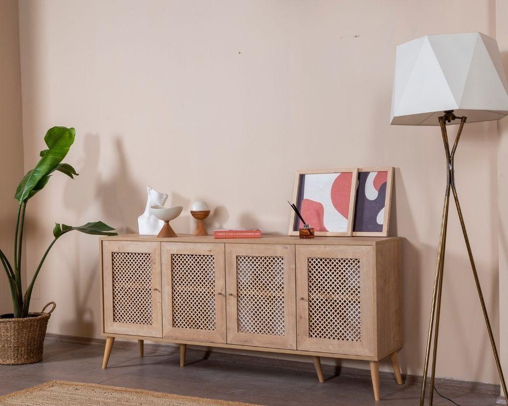 Хана Домашна Конзола Гуска, 80x180x41 см, Даб