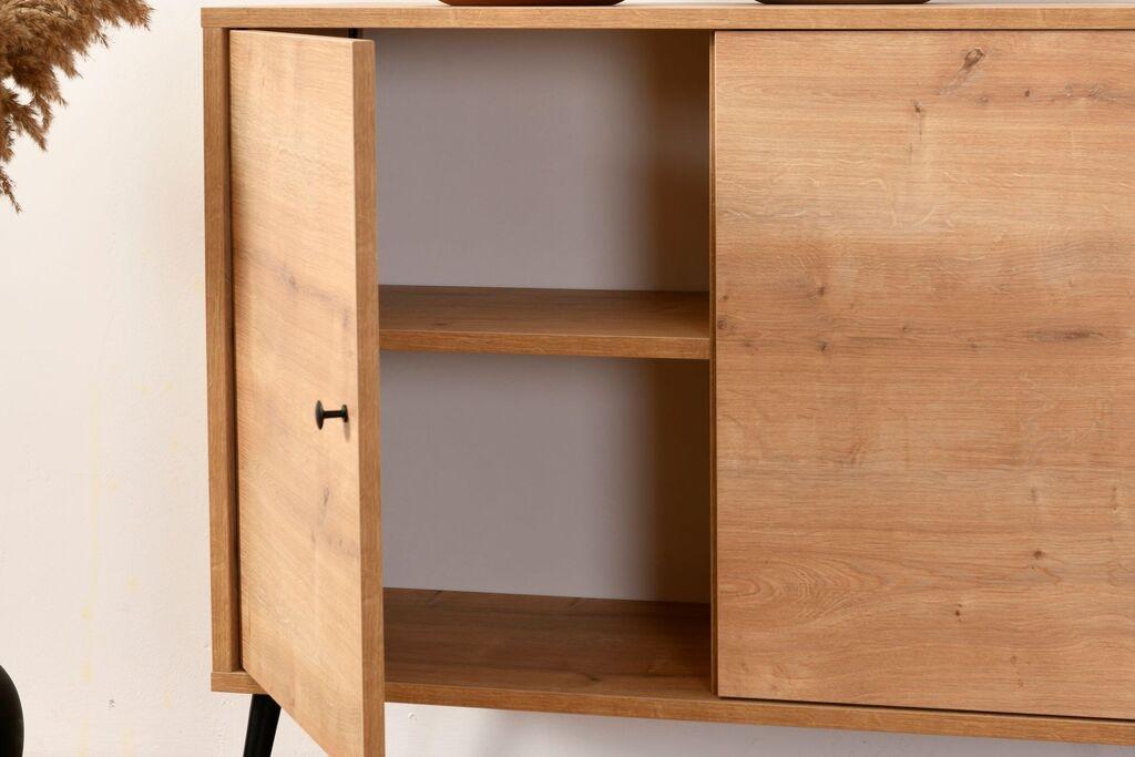 Hanah Home Console Calvin, 80x180x41 см, даб