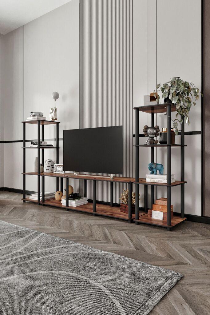 Голема комода за домашен телевизор Hanah, 188x106x34 см, орев