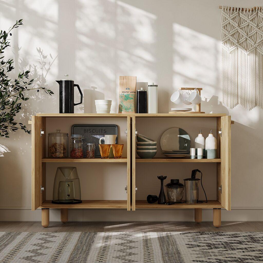 Hanah Home Console Venice, 120x73.6x29.6 см, даб