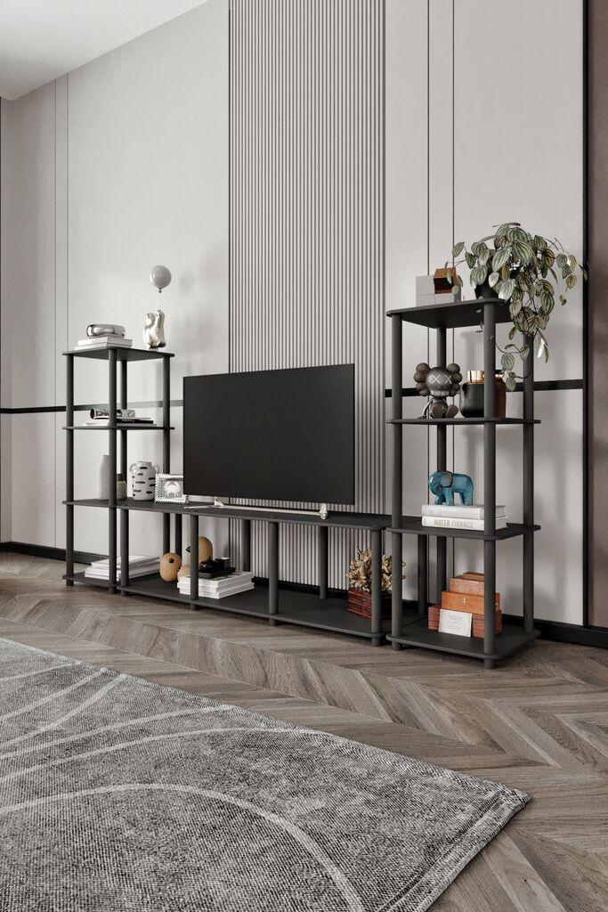 Комода за телевизор Hanah Home Grand, 188x106x34 cm, црна