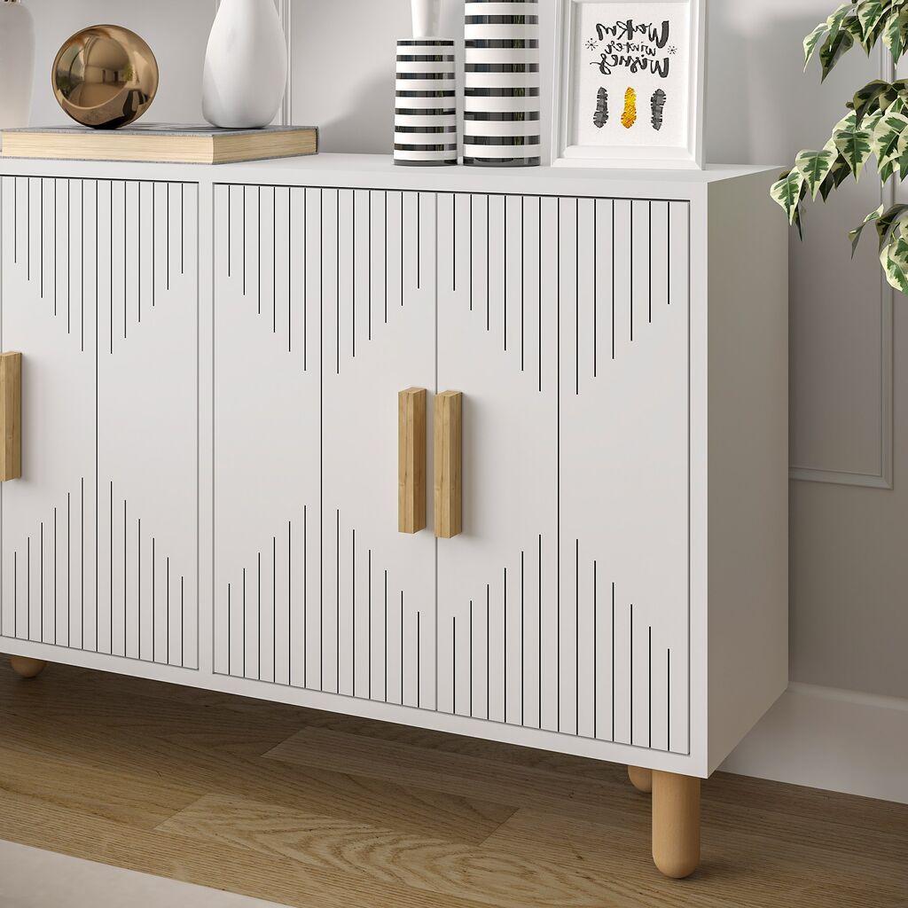 Hanah Home Console Roger, 120x73,6x29,6 см, бела