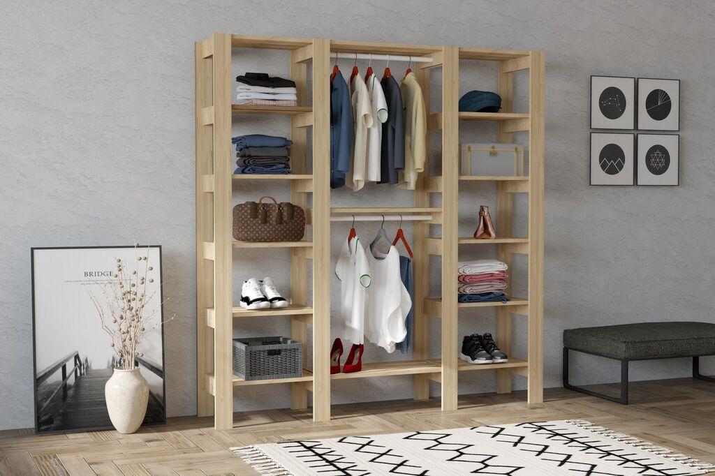 Гардероба „Хана Хоум Сити", 161,4x180x33,6 см, беж