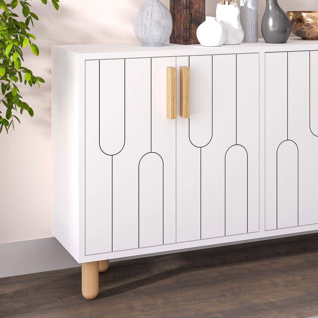 Hanah Home Console Vincent, 120x73,6x29,6 см, бела