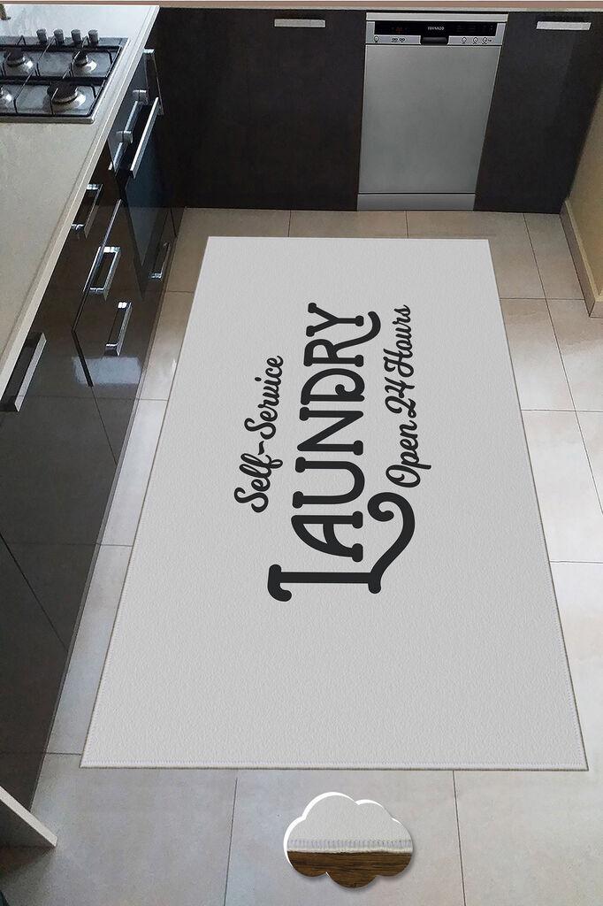 Тепих Conceptum Hypnose Wookece225, 100x300 см, бело-црн