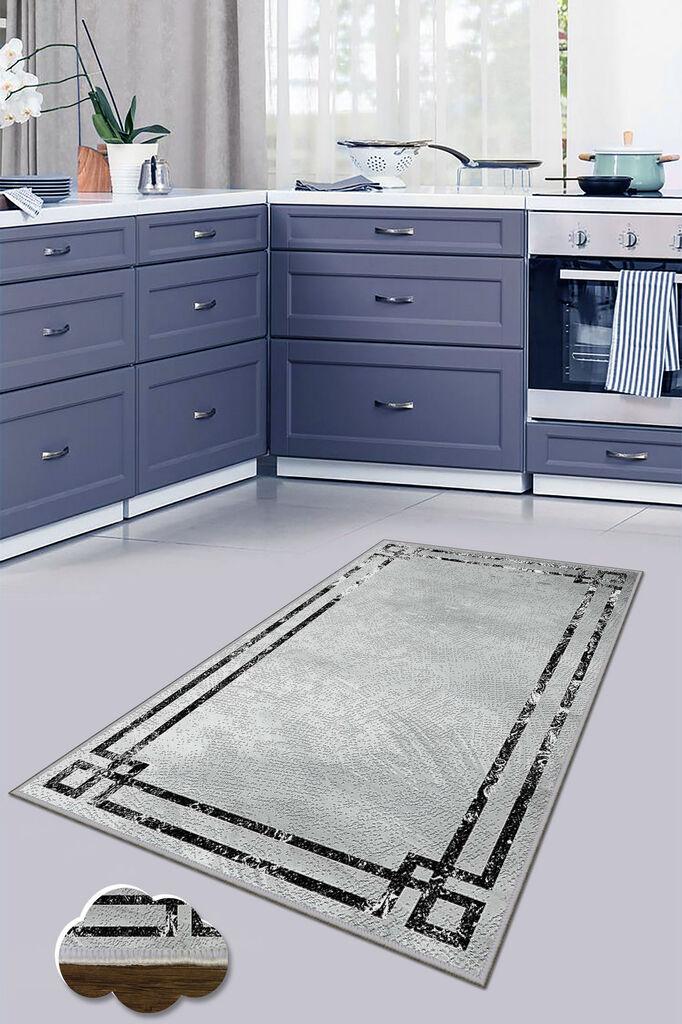 Conceptum Hypnose Carpet Wookece249, 100x300 cm, сиво-црно