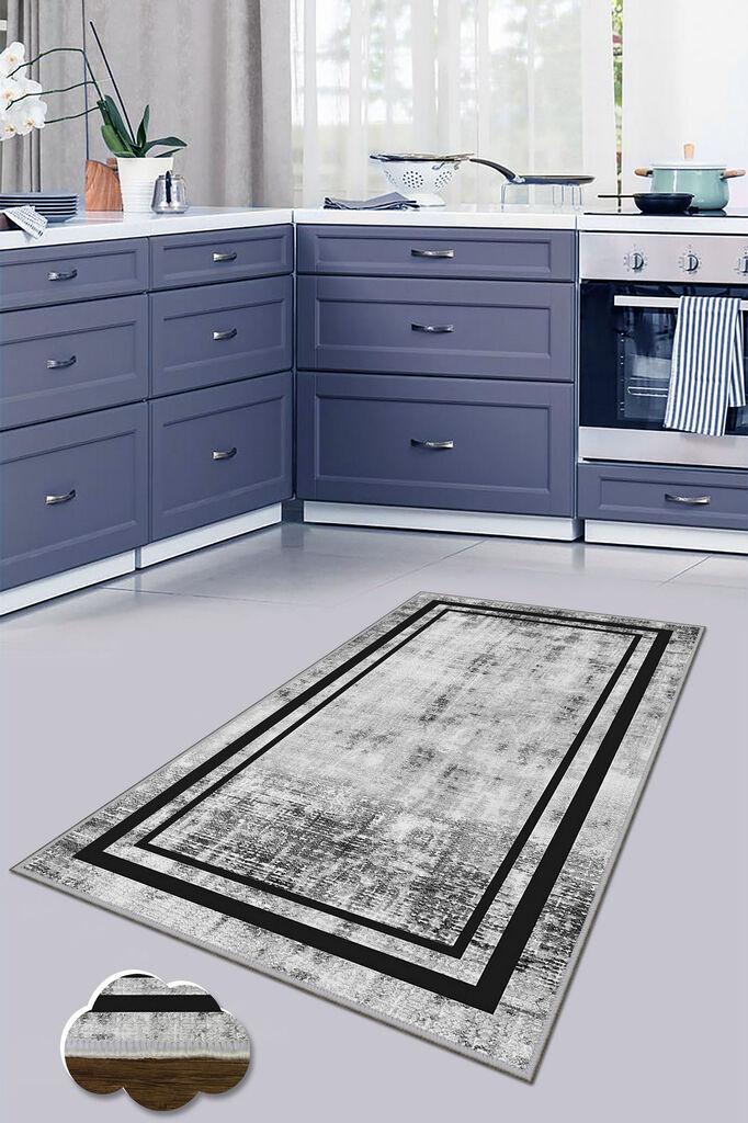 Conceptum Hypnose Carpet Wookece249, 100x300 cm, сиво-црно