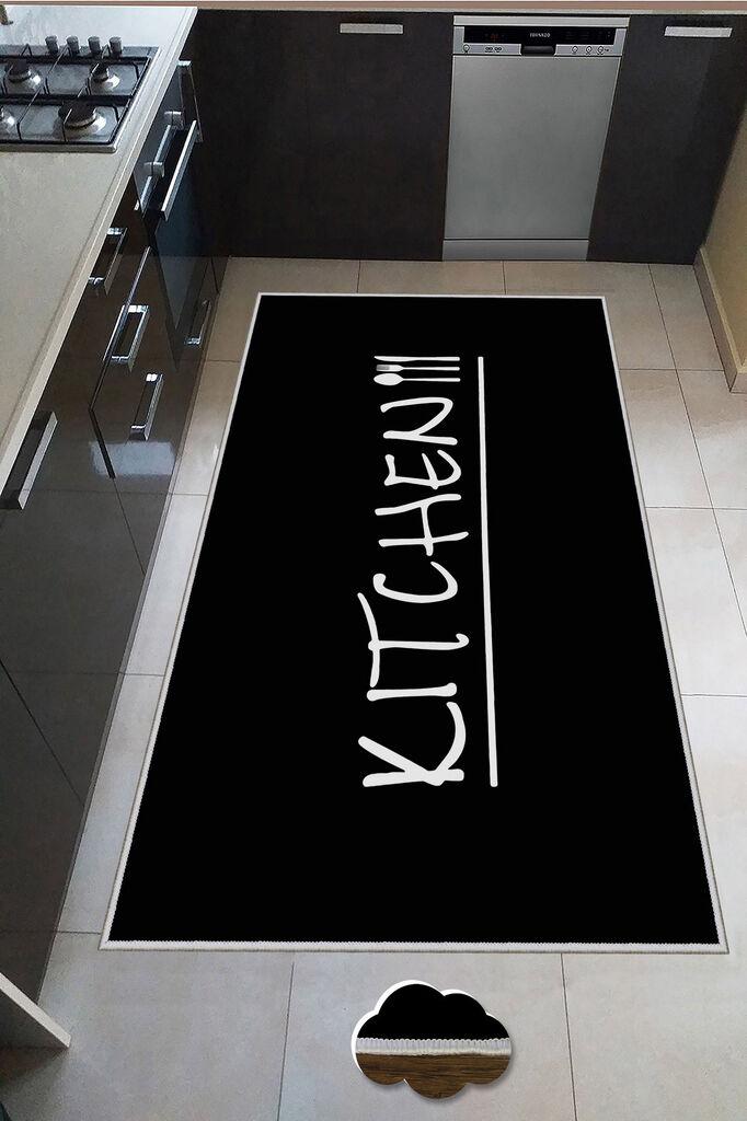 Тепих Conceptum Hypnose Wookece241, 100x300 см, црно-бел