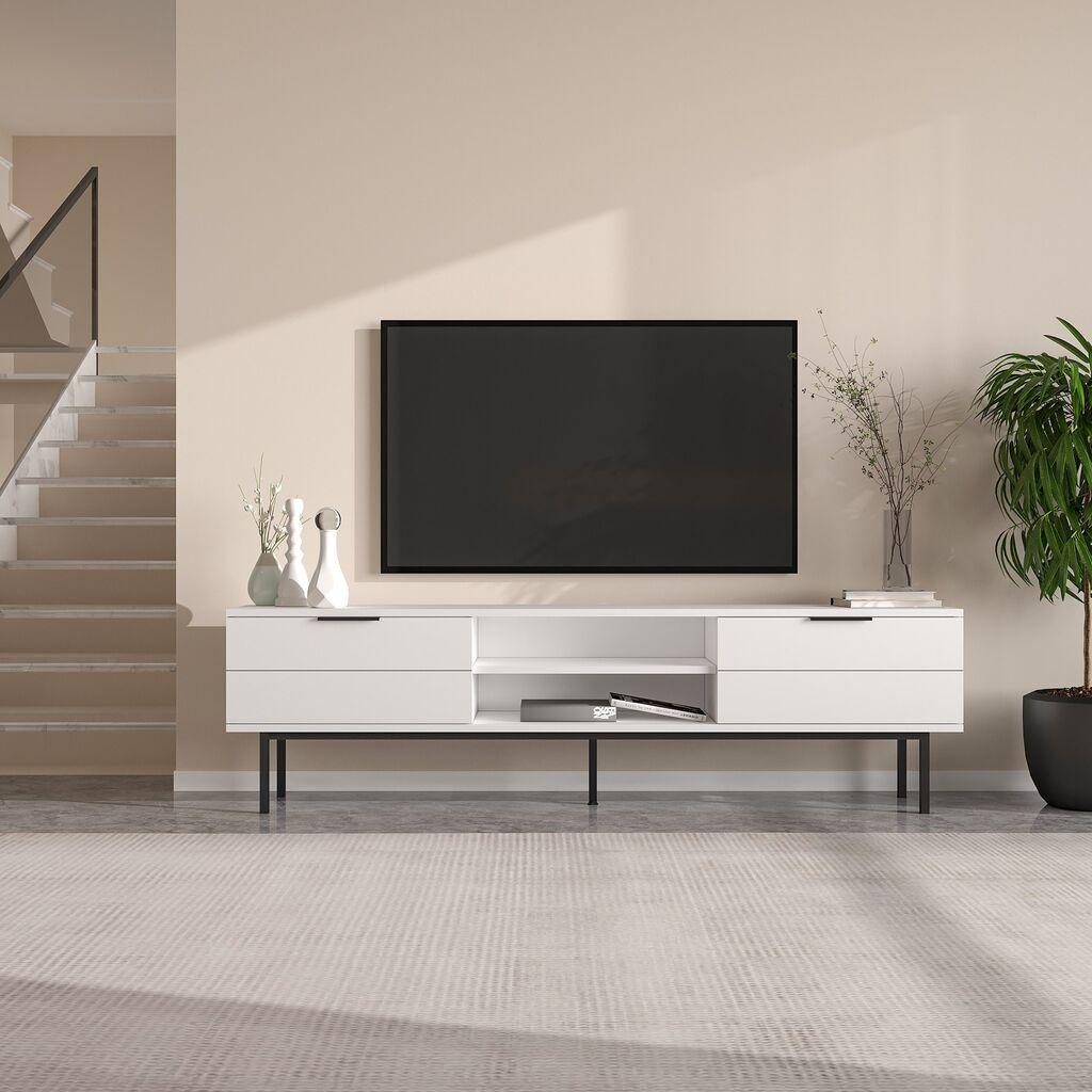 Комода за телевизор Hanah Home Paul, 180x50x29,6 см, антрацит