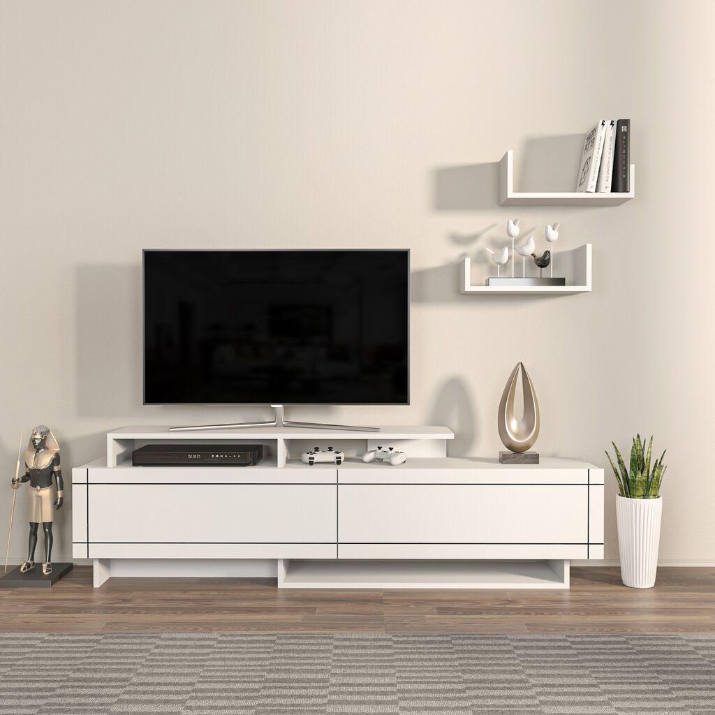Комода Hanah Home TV Tammy, 180x54x36,8 см, бела