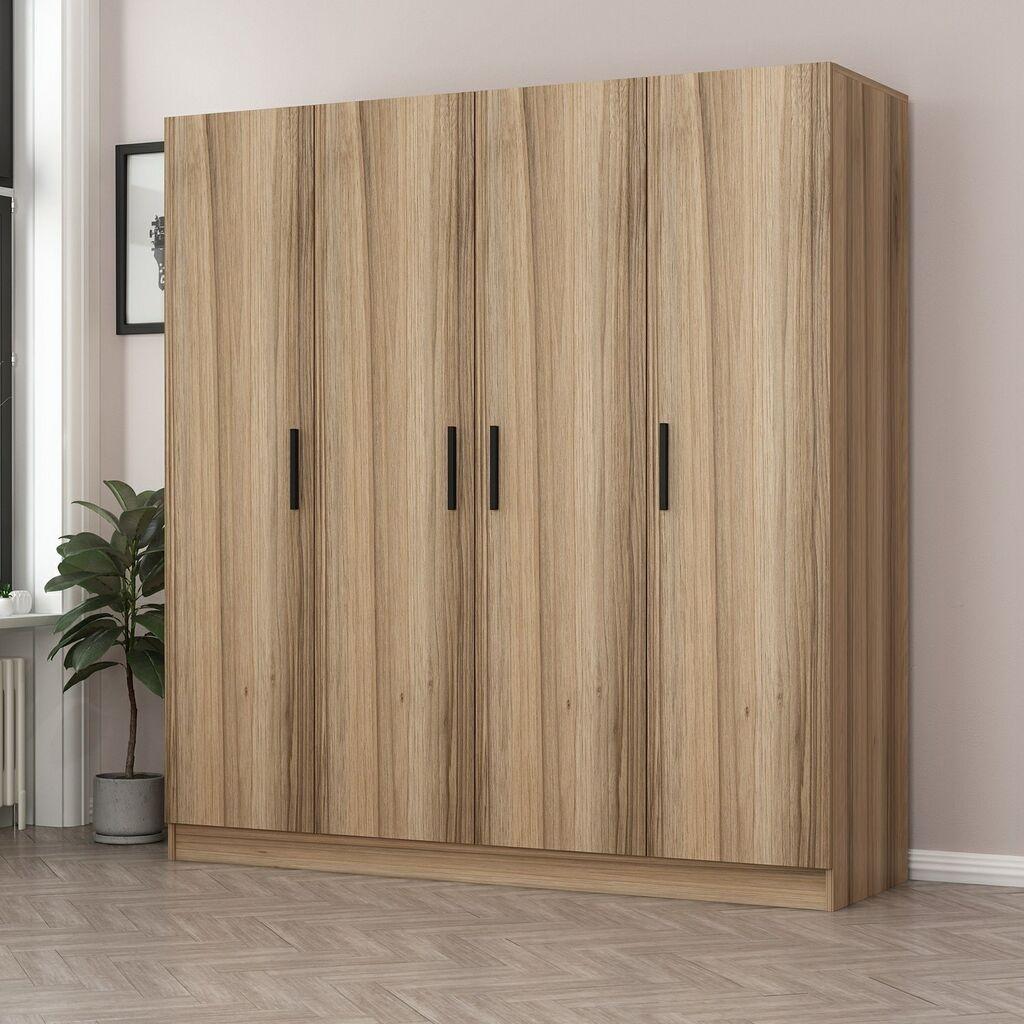 Гардеробер Hanah Home Kale-5001, 180x190x52 см, дабово-сива