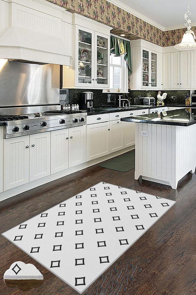 Conceptum Hypnose тепих Wookece183, 100x150 cm, бело-црно