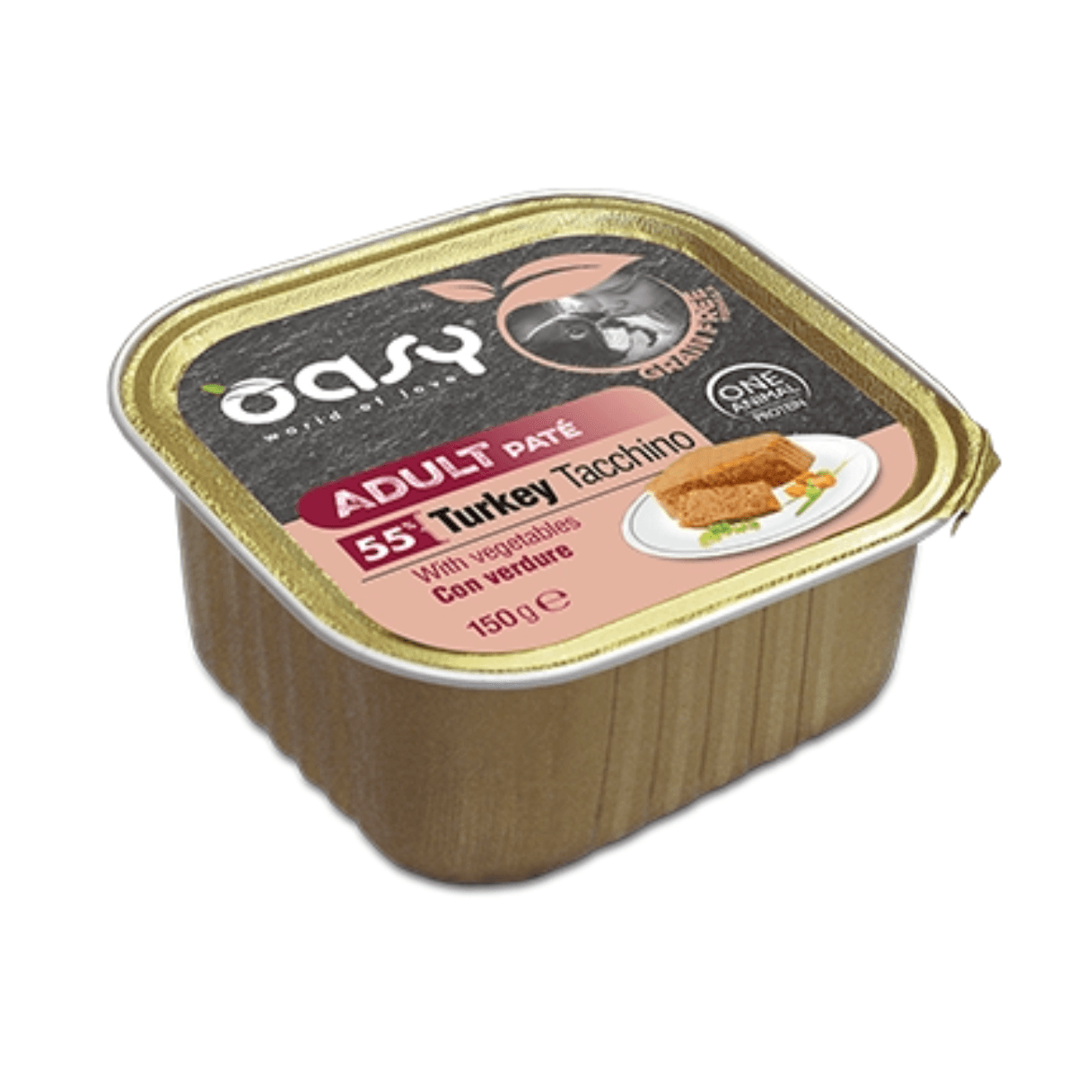 OASY Пате од Мисирка и Зеленчук за Возрасни Кучиња