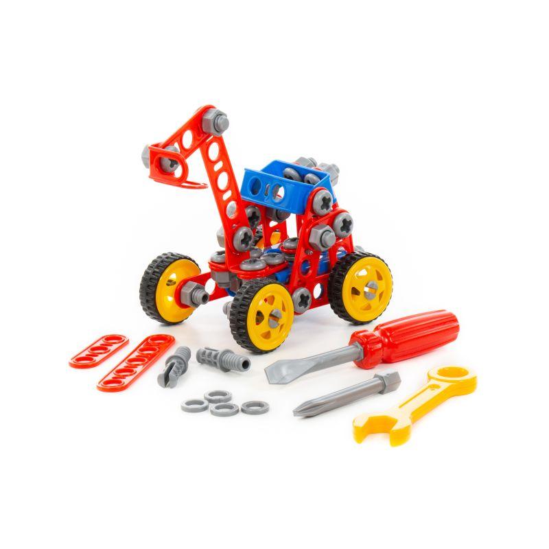 Polesie Градежен сет млад инженер, 97 делови, црвена