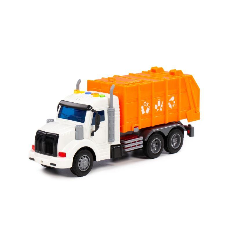 Polesie Камион за ѓубре играчка Profi, портокалово-бел