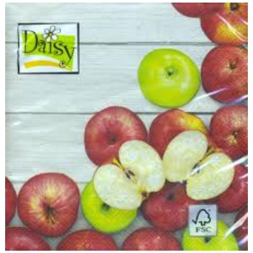 POL-MAK Салфети, 33*33цм, 1/20, Есенски јаболка, Daisy, Sdog 0188 01