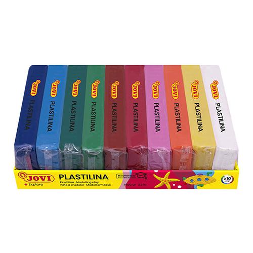 JOVI Пластелин, 150гр, Сет од 10 бои, Plastilina Explore, 71/10S, Микс бои
