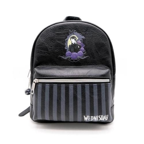 MJW Ранец, 1 Патент, Кожа, WEDNESDAY, 5407009690976, 21*28*11цм, Црна
