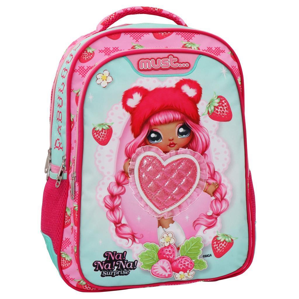 MUST Ранец, 3 Патенти, Puffy heart, NANANA Fabulous, 000503474, 32*43*18цм