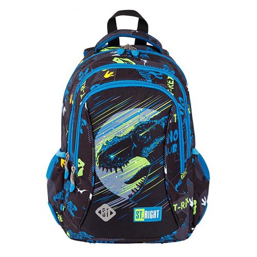 MJW Ранец, Dinosaur , 3 Патенти , St.Right, 5903235667626, 27*39*17цм