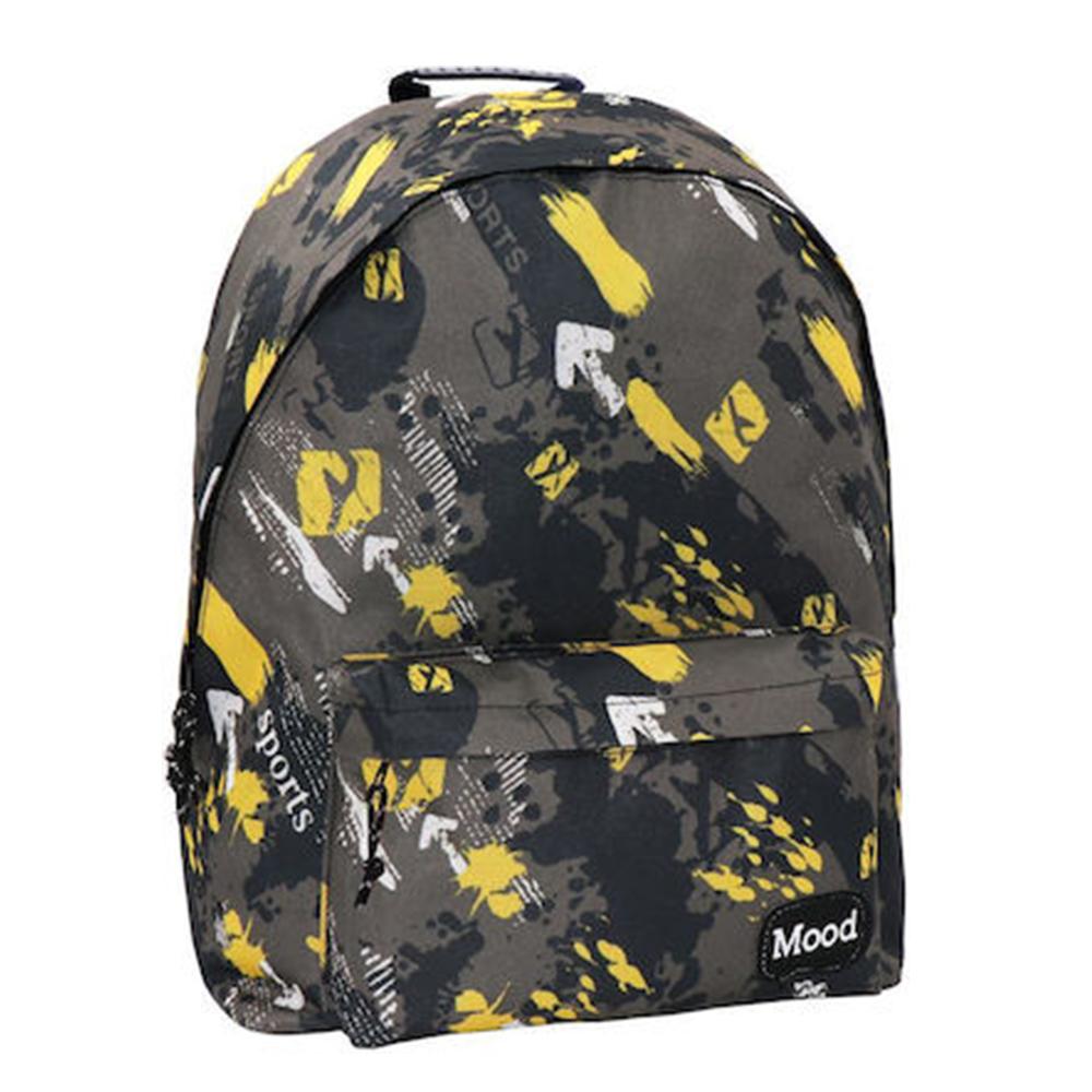 DIAKAKIS Ранец, 2 Патенти, Khaki, Mood Sigma, 000580453, 30*40*15цм, Жолта