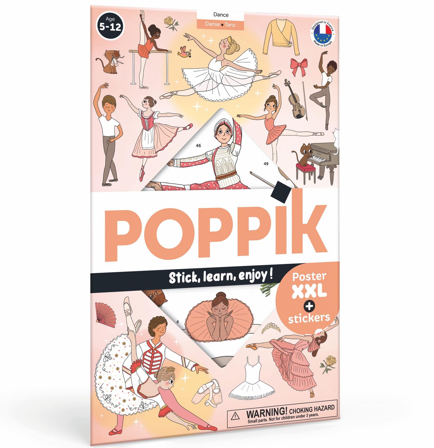 POPPIK Едукативни постери со стикери – Балерини