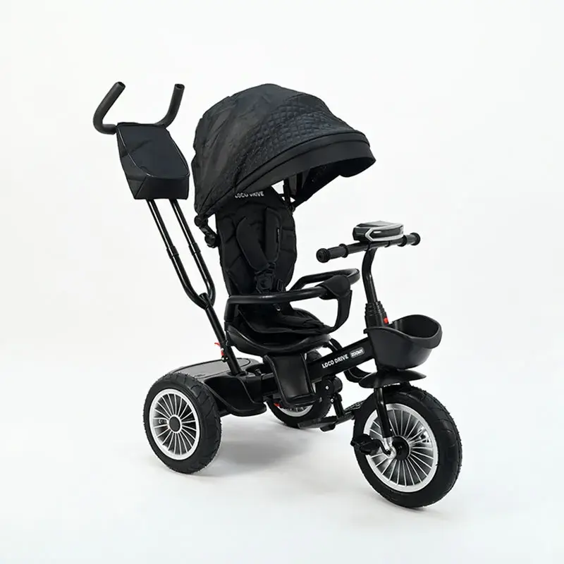 LOCO CROCO Трицикл ZOOMY, Црн