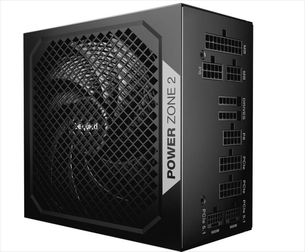 Be Quiet! Напојување 1200W Power Zone 2 80 Plus Platinum Full Modular, W/ 90° Angled 12V-2X6, Bp030Eu
