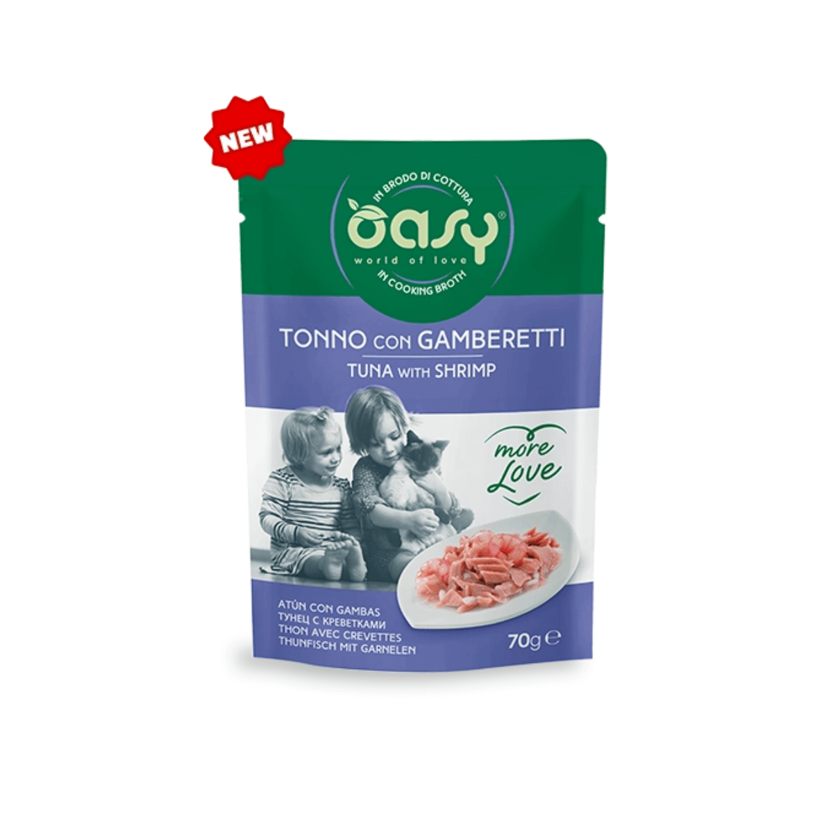 Oasy More Love Пауч Со Туна И Ракчиња