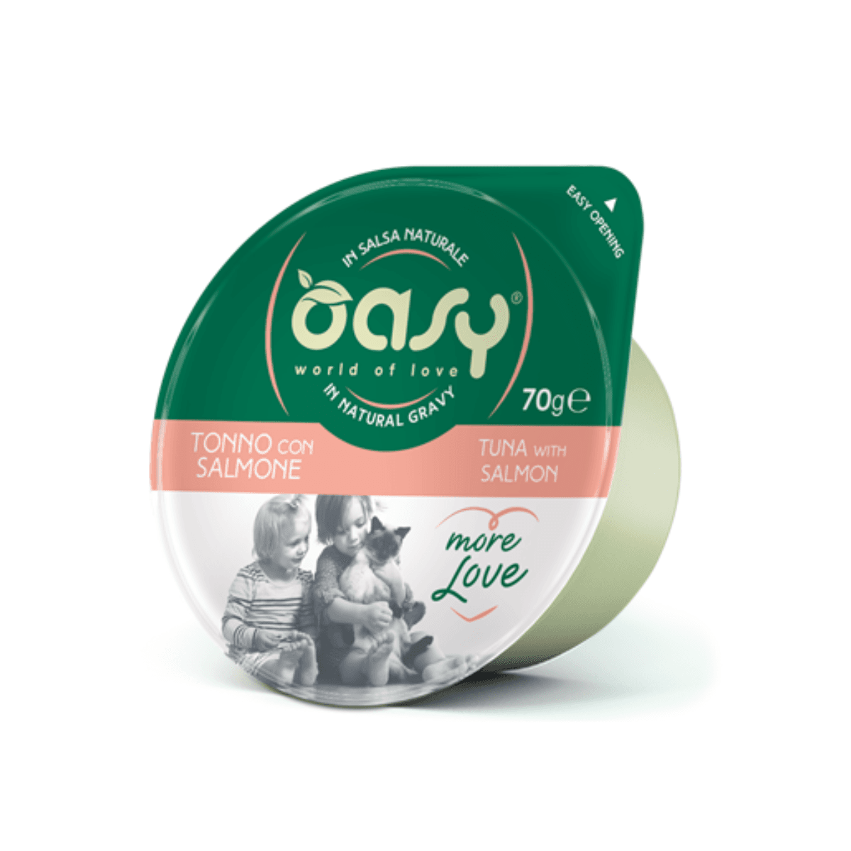 Oasy More Love Влажна Храна За Мачка Со Парчиња Туна И Лосос