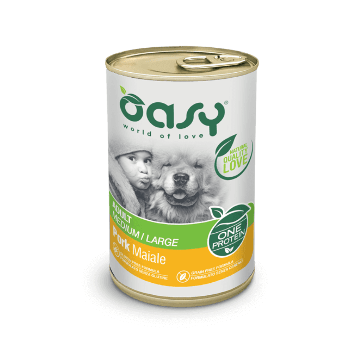 Oasy Влажна Храна За Куче Со 94% Свинско