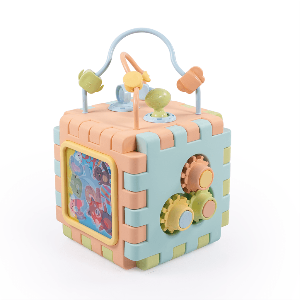 Dolu 2-во-1 Едукативна коцка и сложувалка