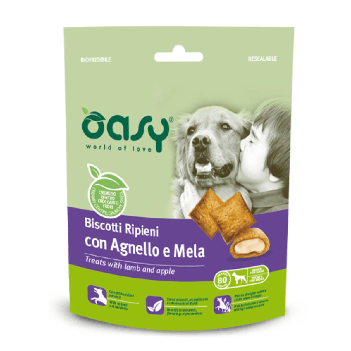 Oasy Награди Полнети Со Крем Од Јагнешко И Јаболки