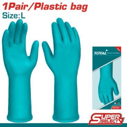 Total Гумени Ракавици Tsp1801, Зелени