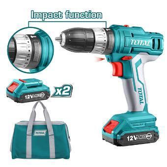 Total Акумулаторска Шрафилица Tdli1222 12V 2 Батерии