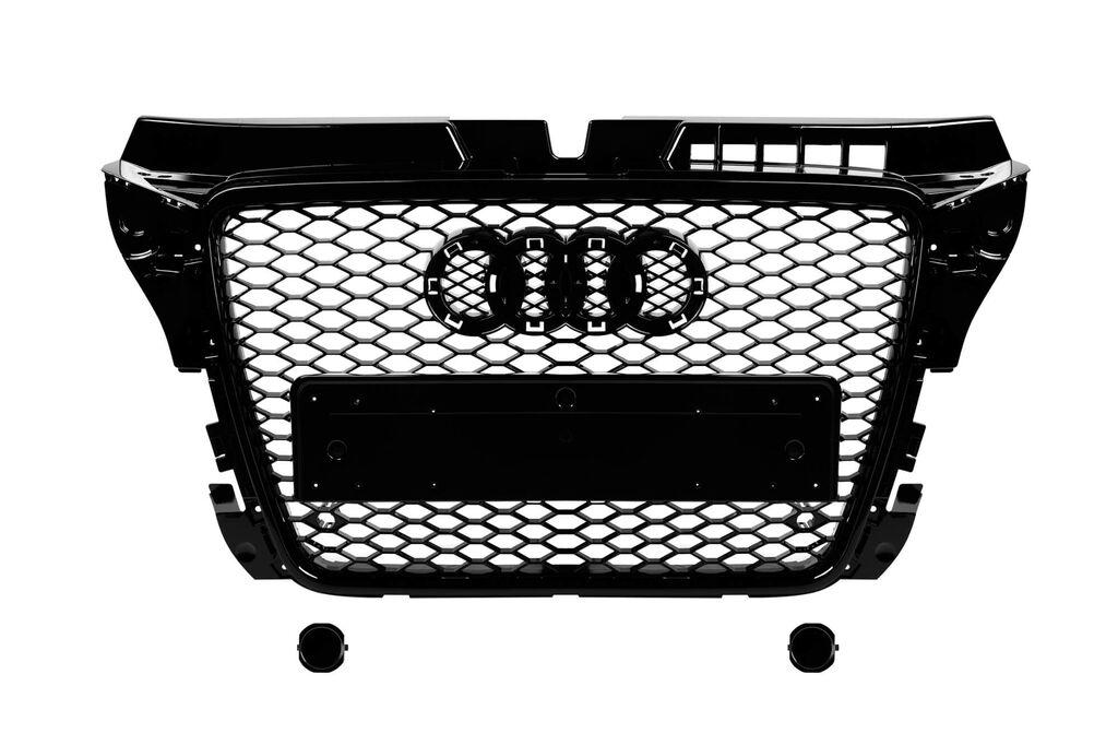 AUTOLUX Црн лак решетка тип RS3 за Audi A3 2008-2011