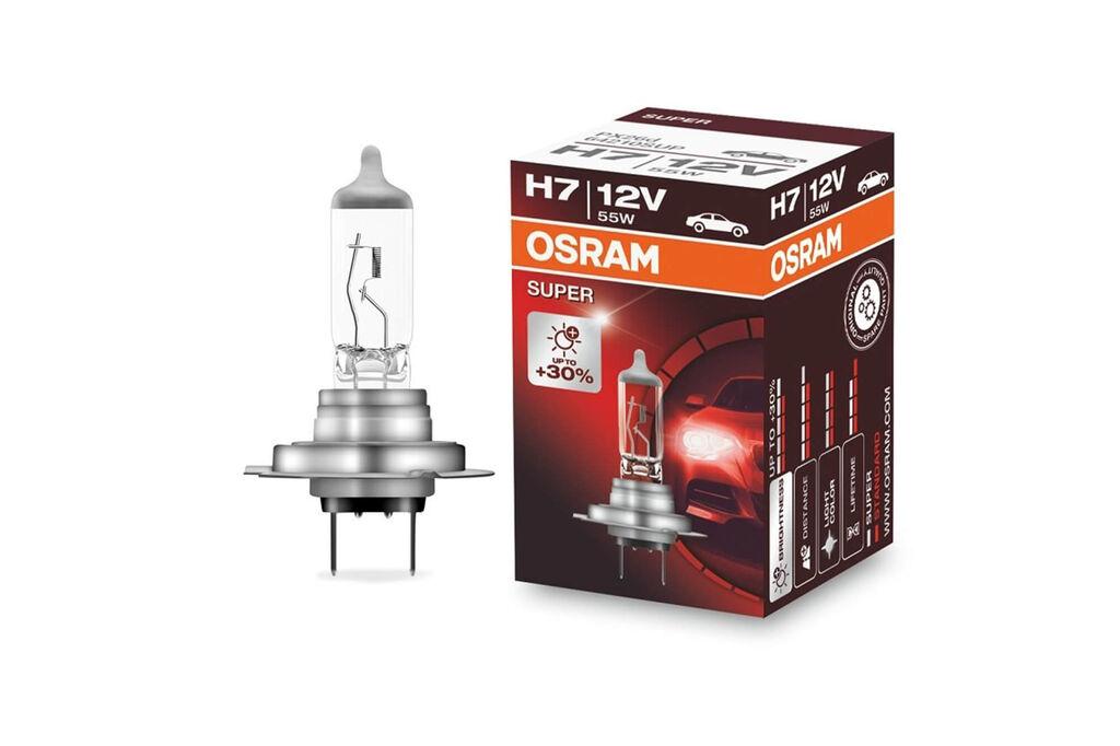 OSRAM Халогена сијалица Osram H7 Super 12V, 55W, PX26d, 1 бројка