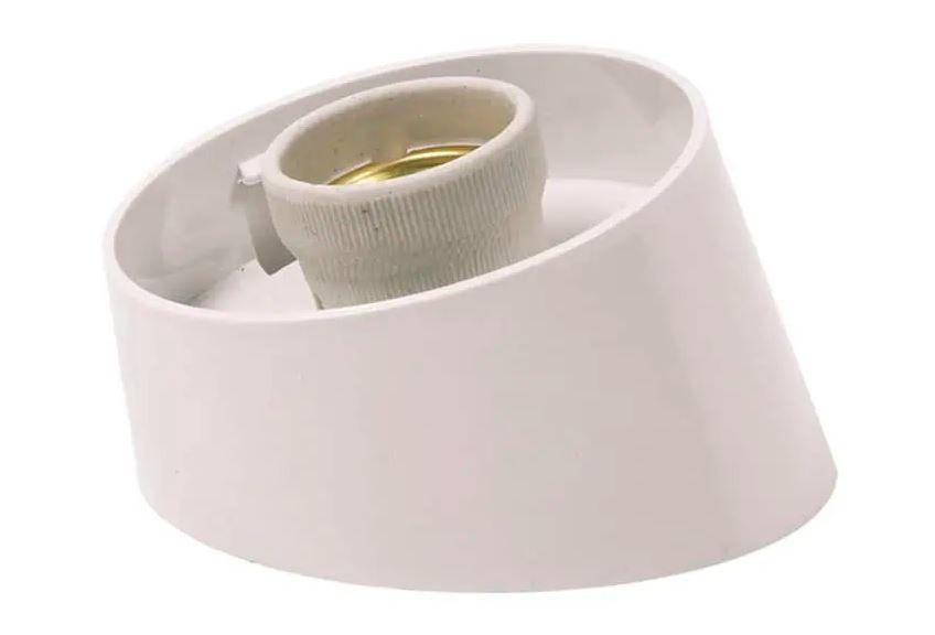 Alfa Electric Основа коса со фасонка E27 Φ100×70 за купатилска светилка ATRA